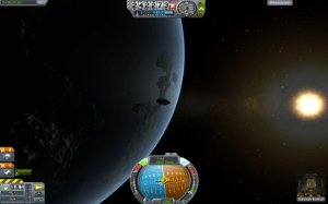 A shot of my first spacecraft to successfully achieve orbit!  This was perhaps one of the proudest moments in my life (don’t judge me).